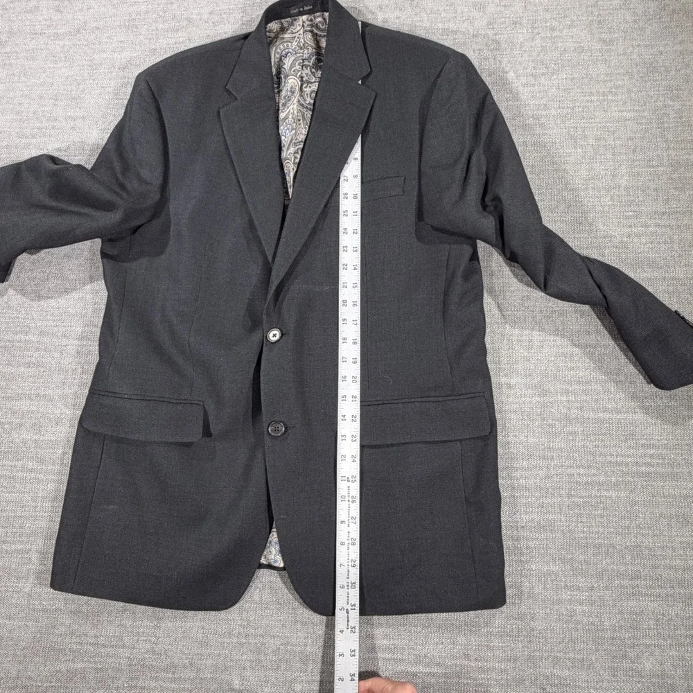 Lauren Ralph Lauren Blazer Mens 42R Gray Excellent Paisley‎ Lining Sport Coat